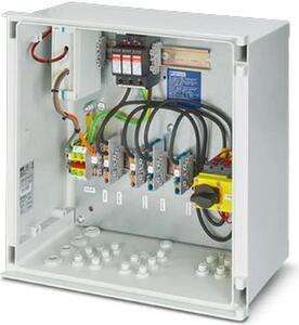 Scatola di collegamento FV Phoenix Contact, 1 MPPT, 1IN/1OUT per MPPT, ÜSS tipo I/II, interruttore antincendio, chiusura, 1 pz