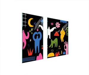 Piastre copri fornelli 2 pezzi 75x52 Vetroceramica copri piano cottura tagliere vetro storia bambino