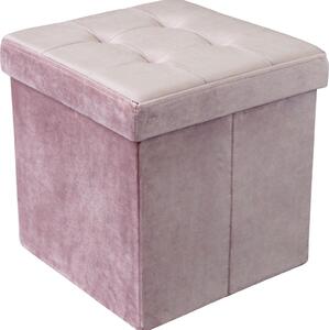 Beliani Pouf Quadrato In Velluto A Coste Grigio Scuro 50x50 Cm – Moderno E Multifunzionale Per Salotto
