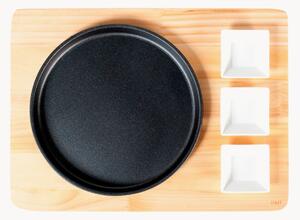Set da portata con piatto rotondo in ghisa Basic 5 pz