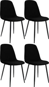 Set di quattro sedie da pranzo - Sedie da cucina - Imbottitura confortevole - Look moderno