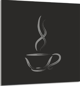 PIATTO IN VETRO PER CUCINA 60x65 Caffè
