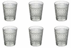 Bicchieri in vetro trasparente set 6 bicchieri acqua 310 ml New Marrakech