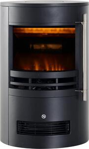 Camino elettrico a LED Fortuna Lai, da parete, indipendente, con effetto fiamma, 900/2000 W, 41 x 41 x 64,5 cm