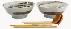 Set di stoviglie per ramen in porcellana Masamura, 2 persone, set da 6
