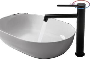 Miscelatore per lavabo, monocomando, acqua calda e fredda