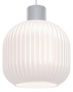 EGLO Lampada a sospensione Dasmina, dimmerabile, Bianco / Opale, Soggiorno / Sala da pranzo, Vetro, Giovanile, Lampada a sospensione