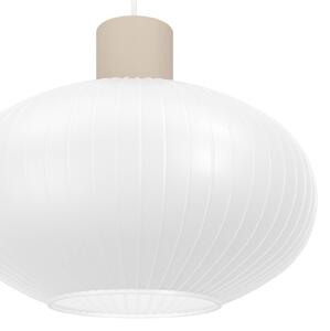 EGLO Lampada a sospensione Dasmina, dimmerabile, Bianco / Opale, Soggiorno / Sala da pranzo, Vetro, Giovanile, Lampada a sospensione