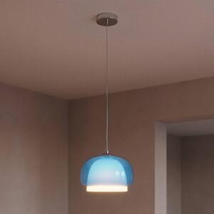 EGLO Lampada a sospensione Belomontejo, dimmerabile, Blu, Soggiorno / Sala da pranzo, Vetro, Giovanile, Lampada a sospensione