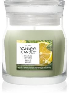 Yankee Candle Sage & Citrus candela profumata Signature 110 g