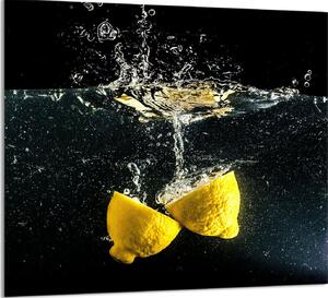 PIATTO IN VETRO PER CUCINA 65x60 Limone