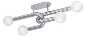 EGLO Plafoniera soffitto Mellili, dimmerabile, Cromo / Argento, Soggiorno / Sala da pranzo, Metallo, Moderno, Plafoniera