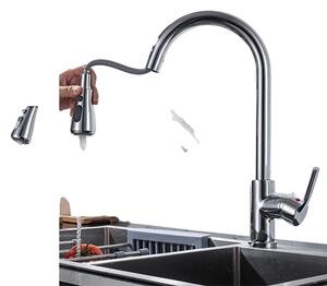 Rubinetto da cucina, design estraibile, superficie nichelata, CF04021CP Chrome