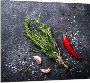 PIATTO IN VETRO PER CUCINA 65x60 ardesia
