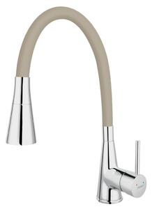 Miscelatore per lavello con doccia Ferro cromo beige 70720,0BE