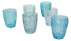 Bicchieri in vetro colorati set 6 bicchieri acqua e drink 230 ml Pantelleria