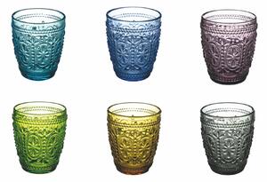 Bicchieri in vetro colorati set 6 bicchieri acqua 295 ml Imperial
