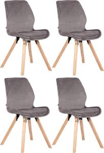 Set di 4 sedie da pranzo - sedie da cucina - massimo comfort, design ergonomico