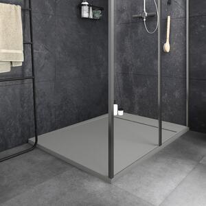 Piatto doccia ultrasottile SENSEA resina sintetica e polvere di marmo Neo 90 x 120 cm grigio