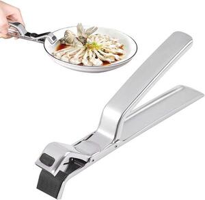 Pinze da cucina in acciaio inossidabile resistenti al calore, per maneggiare piatti caldi in modo leggero e sicuro