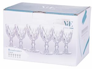 Bicchieri calici in vetro trasparente set 6 calici 300 ml Renaissance
