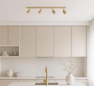Lampada a sospensione MATI beige 4xGU10x10W in metallo, dimensioni: 18x80x5 cm, IP20, Kaja