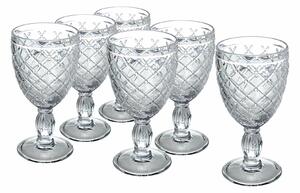 Bicchieri calici in vetro trasparente set 6 calici 280 ml Castle