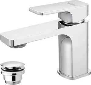 Miscelatore per lavabo con tappo a click-clack, serie MITO Cromo