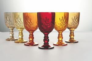 Bicchieri calici in vetro colorato 340 ml Coral Sunset
