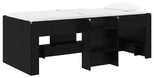 Letto a castello per bambini vidaXL, 2 pezzi, rovere nero, 193 x 96,1 x 68,5 cm