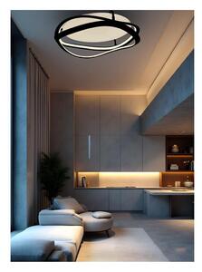 LOVERS PLAFONIERA SINUOSA A LED IN 2 MISURE LUCE CCT 2700K,3000K,4000K ALLUMINIO 3 COLORI ORIGINALE E MODERNA