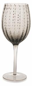 Bicchieri calici acqua bibite e drink in vetro grigio set 6 calici 300 ml Shiraz
