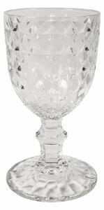 Bicchieri calici acqua bibite drink in vetro con decorazione intagliata 200 ml Loira Chic