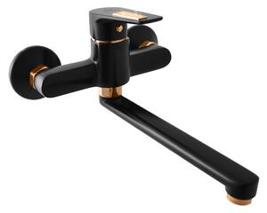 Slezák-RAV Slezák Rav CO301/23CMATZ Miscelatore per lavello/lavandino nero opaco/oro Colore: nero opaco/oro, Misura: 3/8''