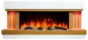 ArtiFlame Sogne AF52 – Camino elettrico con fiamma 3D realistica, illuminazione a LED, 12 colori, funzione riscaldante da 1–2 kW, da parete o da appoggio, fino a 30