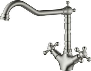 Miscelatore da cucina classico AquaTrimo Windsor con look nostalgico, acciaio inox 21WS7531NM