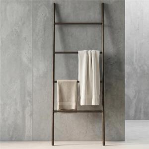 Porta Salviette verticale estetica Minimale Dimensioni 43,5x 2,5xh 156 cm in verniciato cromo opaco Garanzia di durata Made In Italy