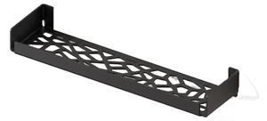 Mensola doccia bagno, in acciaio 304 cromato design contemporaneo 45,6x12,1xh6,2 cm garantita contro la ruggine verniciata Nero Opaco
