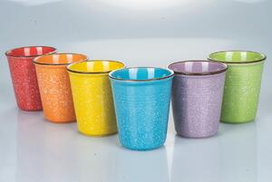 Bicchieri acqua in ceramica colorati set 6 bicchieri 350 ml Baita
