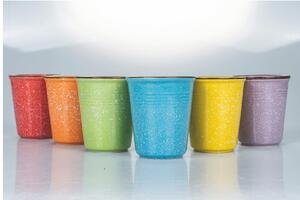 Bicchieri acqua in ceramica colorati set 6 bicchieri 350 ml Baita