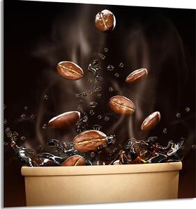 PIATTO IN VETRO PER CUCINA 60x65 Caffè
