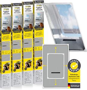 EASYmaxx Insect Protect Zanzariere telescopiche per finestre da tetto - Set da 4 pezzi