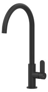 Miscelatore monocomando Gessi Fisso 60075 299 40,7 cm Nero opaco