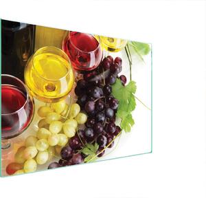 Piatto Di Protezione In Vetro Per Il Cuore 70X52 Vino