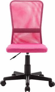 VidaXL Sedia da ufficio rosa 44x52x100 cm in tessuto a rete