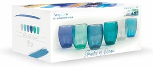 Bicchieri acqua e bibite colorati 300 ml Acapulco Marea
