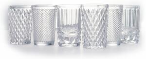 Bicchieri acqua e bibita in vetro set 6 bicchieri 350 ml