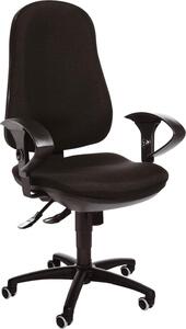 Topstar® 8550G20 Support® SY sedia girevole da ufficio senza braccioli nero
