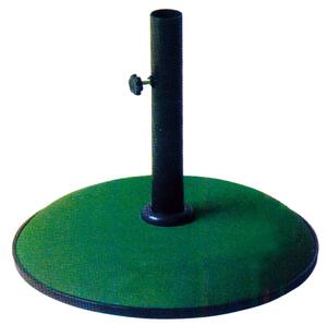 Base ombrellone in cemento colorato tonda 50 cm Kroma - Green 15 Kg