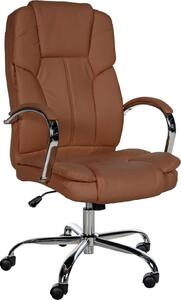 Sedia ergonomica da ufficio - sedia comfort - larghezza seduta XXL, resistente | colore: marrone chiaro